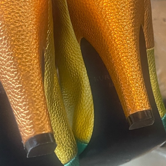 Kurt Geiger London Kensington Rainbow Stripe Leather Boot. NWOT. (Color rub). - Picture 12 of 15